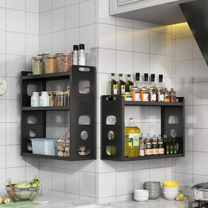 Estante de Especias Multicapa para Montar en la Pared, 6 Niveles, Fácil de Limpiar, Estante de Almacenamiento de Cocina para Aceite, Sal, Salsa de Soya, Vinagre - Product Image 2