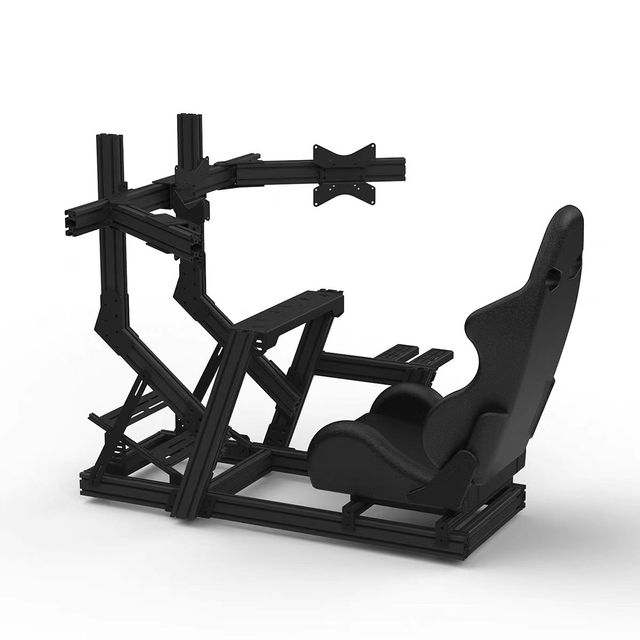 Custom DIY Sim Racing Chassis Stand 6000 Series Aluminum Profile 4080 40120 40160 Single/Triple Monitor Stand Cutting Welding