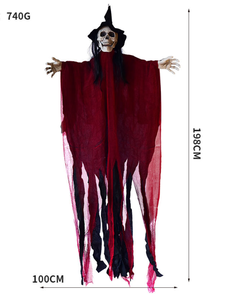 Adereços animatronics para festa, halloween, animatronics, pendurar fantasma com olhos brilhantes - Product Image 4