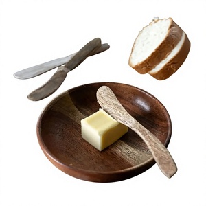 Cuchillo para Mantequilla de Madera, Diseño Moderno y Minimalista, Acabado Espejo, Ecológico, Cubertería para Bodas - Product Image 5