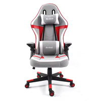 Chaise de jeu ergonomique haut de gamme chinoise à prix bas, vente directe, confortable, avec appui-tête réglable