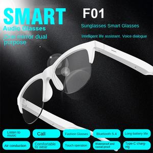 <span class=keywords><strong>Gafas</strong></span> Inteligentes Inalámbricas Estéreo F01 HT con Obturador 3D, Resistentes al Agua, Llamadas Manos Libres y Reproducción de Música, Pantalla Virtual de 50 a 80 Pulgadas, Hechas en China - Product Image 2