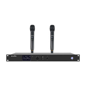 HUAIN Hochwertiges Wiederaufladbares 2-Kanal/4-Kanal Nierenförmiges Drahtloses Handmikrofon UHF Digitales Drahtloses Konferenzsystem - Product Image 1