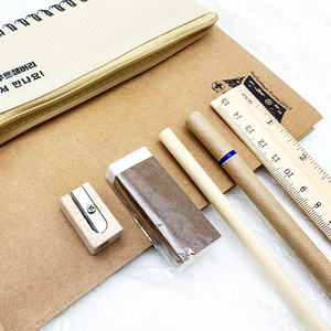 <strong>WELLECOS</strong> Manufacturer Customized Logo Kraft Notebook case Kraft Paper Box Holiday School Student Eco-friendly Stationery Set - Product Image 5