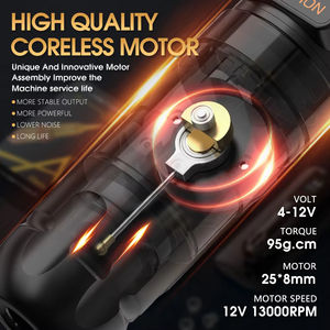 Ambition Soldier Max 2400mAh Système de double roulement à entraînement direct Machine à tatouer professionnelle sans fil Stylo pour artistes Body Art - Product Image 2