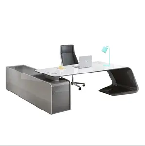 Sıcak satış beyaz renk Modern basit benzersiz kavisli ahşap küçük ev ofis mobilyaları Lap masası