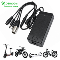 Chargeur de batterie au lithium professionnel 42V 2A pour trottinette électrique, vélo électrique, batterie au lithium, DC 5.5*2.1mm XLR GX16, connexion personnalisée