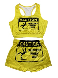 Conjunto de Shorts Deportivos de Dos Piezas para <span class=keywords><strong>Mujer</strong></span>, Verano 2025, Corte Ajustado, Estampado, para Gimnasio, Yoga, con Decoración de Patrones - Product Image 4