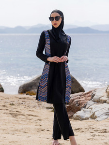 Muslim Modest Swimwear Women Full Coverage Burkini Set Quick Dry Breathable Custom Logo Wholesale - Product Image 2