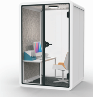 Cabine téléphonique insonorisée acoustique mobile moderne pour bureau, grande taille, studio d'enregistrement, pod de bureau, intérieur/extérieur, hôtel