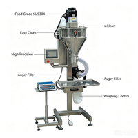 Machine de remplissage semi-automatique à vis sans fin de qualité alimentaire, équipement de dosage de haute précision pour poudres d'épices et de céréales