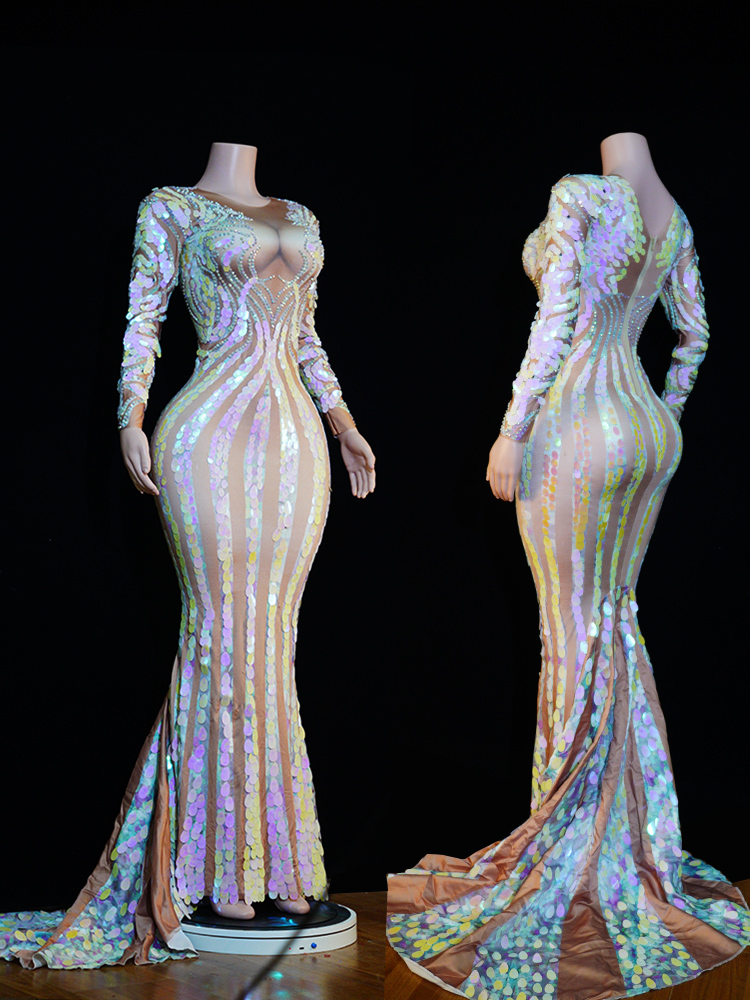 chinese dress ladies Supernova Long Mermaid Prom Dress