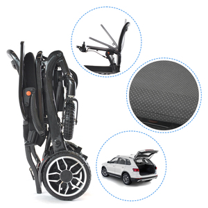 Silla de Ruedas Eléctrica Plegable CareMoving E103 de Lujo, con Motor sin Escobillas de 150W*2, Fibra de Carbono, Capacidad de Carga de 136kg, Certificación <span class=keywords><strong>CE</strong></span>, ¡Oferta! - Product Image 4