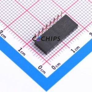 HX PM2.0-1x8P WC H6.35 Pin Socket Bent Lead Through Hole,P=2mm Connector 1x8P 2mm Square Hole Right Angle Insert - Product Image 1