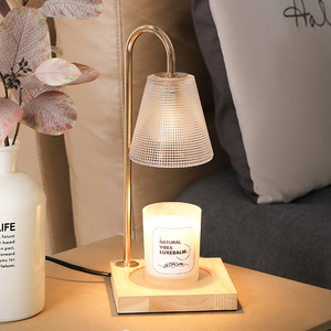 Lámpara Calentadora de Velas Minimalista LANJO, Elegante Pantalla de Vidrio, Quemador de Aceite Aromático para un Ambiente Acogedor en la Sala de Estar - Product Image 5