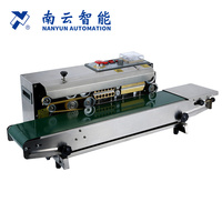 Machine de scellage à impulsions horizontale continue de marque NanYun FR-900, machine de scellage automatique pour emballage de sacs en plastique