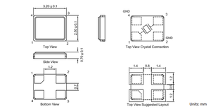 3225 dao động tinh thể thụ động 8M 12M 16M 20m 24M 25m 26m 27m 30m 32M 48m 10PPM - Product Image 3