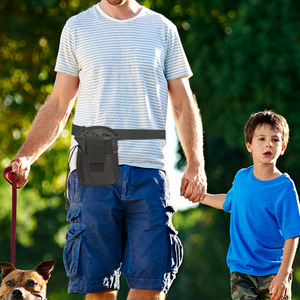 Sac à collations multifonctionnel en tissu Oxford imperméable pour l'entraînement des chiens avec poches noir - Product Image 4