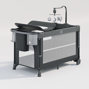 เตียงเด็กอ่อนแบบ 3-in-1 โครงไม้พับได้ ปรับเปลี่ยนเป็นเตียงข้างเตียงผู้ใหญ่ได้ เหมาะสำหรับเด็กแรกเกิด พกพาสะดวก ใช้ได้ทั้งในบ้าน นอกบ้าน และโรงพยาบาล พร้อมมุ้งกันยุง - Product Image 4