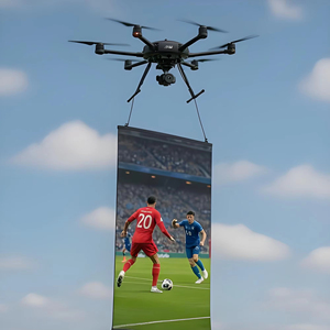 VividSky drone P15 P25 tethered power supply, aerial Aerial <b>WINDOW</b> holographic FLYING SKY LED DISPLAY <b>SCREEN</b> - Product Image 1