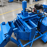 Machine mobile de fabrication de briques en terre cuite, alimentée au diesel, modèle PPT2-20M, équipée d'un moteur de 18 CV