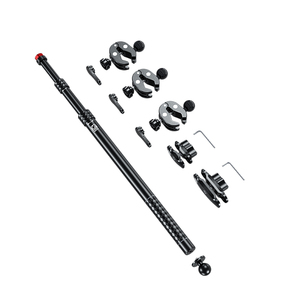 Kewig – bâton de selfie pour <span class=keywords><strong>moto</strong></span> avec pince de fixation antivol pour caméra d'action Insta360/GoPro, tige télescopique en alliage d'aluminium - Product Image 6