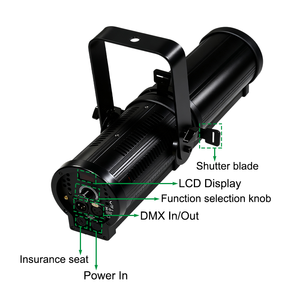 Igracelite 25-50 Degree WW/CW/RGBW Mini Zoom LED Leko Profile Spot Stage <strong>Light</strong> Church Ellipsoidal Profile Spot <strong>Light</strong> - Product Image 3