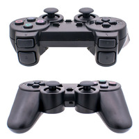 Manette de Jeu Transparente Sans Fil 2.4G 2e Génération avec Moteur à Double Vibration pour Jeux PS2