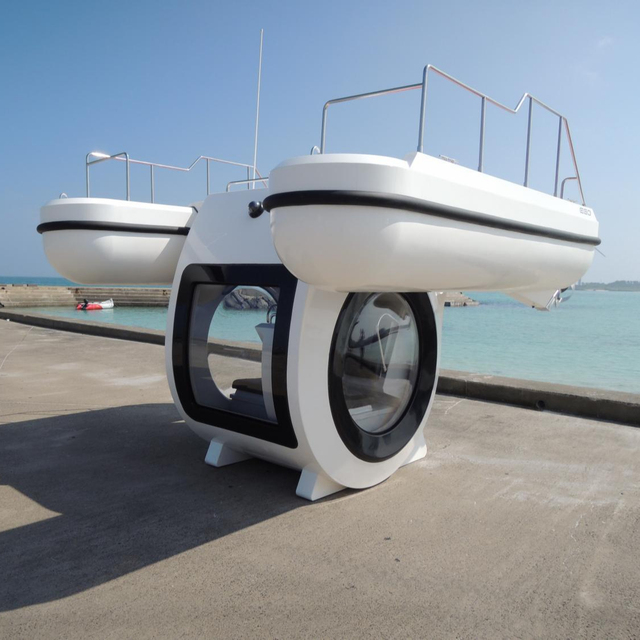 Submarine Boat Hybrid Watercraft Sightseeing Boat for Sale Arrival Aluminum 2022 New 3mm Aluminum 2016-2017 40/60hp 1300mm < 4m