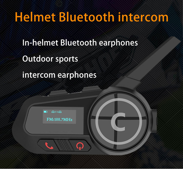 Eurofone S6 Football Referee Intercom Headset 1200M 2-Way Full-Duplex IP67 Waterproof Supports 6 Users Communication