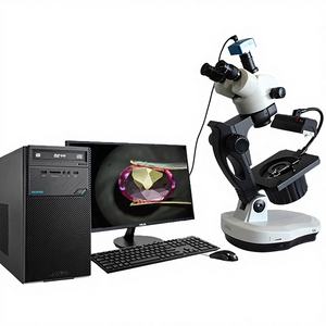 VGM600A 宝石学用三眼宝石顕微鏡 LEDデジタルズームステレオ エリプスベース暗視野付き 宝石鑑定用 - Product Image 4