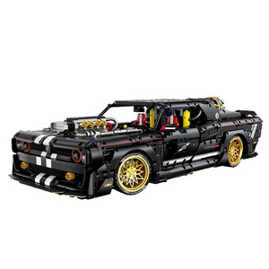 10637 Challenger Sports Car <b>Building</b> <b>Blocks</b> Remote Control Assembly Model Racing Car Educational Toy Gift for Boys - Product Image 1