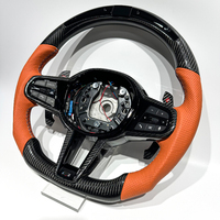 Volant de direction de style Orange avec fibre de carbone noire et LED pour BMW Série G G11G42 G20 M2 G87 M3 G80 M4 G82 M5 G90 G01 G05