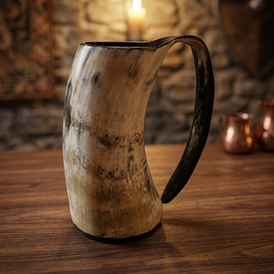 Tazas de Cuerno de Búfalo Reutilizables, Ecológicas, Pulimentadas, de Alta Calidad, Hechas a Mano, con Forma Natural, Estilo Antiguo, Coleccionables, Regalo de Boda - Product Image 1