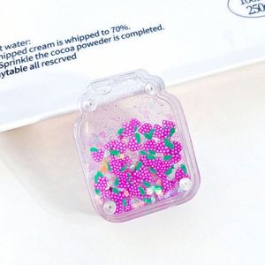 No MOQ <b>Custom</b> Shaker Acrylic <b>Keychain</b> Anime Quicksand Charms Boba Liquid <b>Keychain</b> UV Printed Zinc Alloy <b>Keychain</b> - Product Image 2