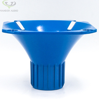 Tweeter en aluminium bleu de 76 mm de hauteur, pièces de haut-parleur, accessoires de haut-parleur, klaxon de voiture super puissant, haut-parleur de klaxon
