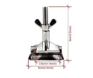 Pinces de serrage en alliage de zinc argentées <span class=keywords><strong>pour</strong></span> sérigraphie, charnières papillon <span class=keywords><strong>pour</strong></span> outils de fixation d'écrans DIY - Product Image 3