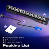Redsun 400W RGBW LED Moving Head Lights Set 10pcs avec E27 Base pour DJ Equipment & Theme Parks Wall Washer