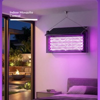 Lámpara Antimosquitos Moderna de ABS con Energía Solar, Trampa Eléctrica para Insectos con Luz UV para Jardín y Patio
