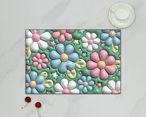 لينة الراحة 3D النفط والماء امتصاص مفرش إيفا العزل الحراري الحصير الجدول الطعام الزخرفية - Product Image 5