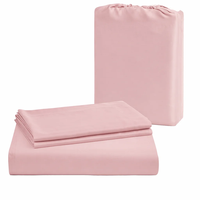 Ensemble de literie en bambou pur certifié OEKO-TEX 300TC, 4 pièces, housse de couette tissée, naturelle, antibactérienne, douce pour la peau, literie pour la maison