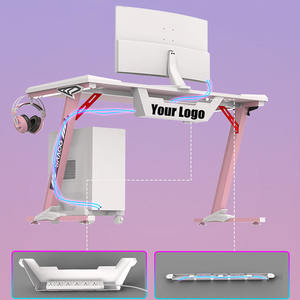 Bureau moderne de Gaming pour ordinateur 2022, Simple, en forme de K, avec cadre métallique RGB, <span class=keywords><strong>Table</strong></span> de bureau, pour jeux vidéo - Product Image 5