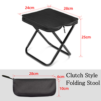 Chaise d'extérieur pliable portable pour camping, pêche, randonnée, pique-nique, mini-tabouret de rangement