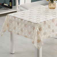Nappe de table décorative imprimée en EVA RNPT, texture élégante, imperméable, résistante aux rayures, protection pour salle à manger