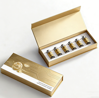 Boîte d'emballage aseptique personnalisée pour flacons, boîte rigide en papier holographique durable avec fermeture magnétique, étiquettes pour flacons de 3 ml/5 ml/10 ml