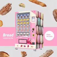 Distributeur automatique de cupcakes et de salades certifié CE pour l'extérieur, avec écran tactile compatible SDK et paiement multi-mode