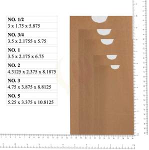 Bolsa de pan de papel Kraft personalizable embalaje de alimentos para llevar biodegradable sin asa para entrega y almuerzo - Product Image 4