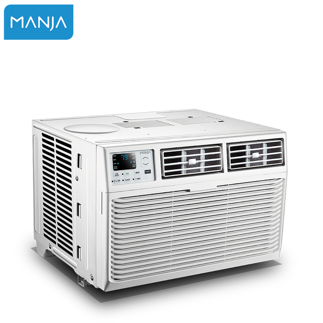 Manja R32 R410A Sleep Mode Environment Friendly Refrigerant 8 4 Way air Direction Window Unit Ac 1.5 2Ton Window air Conditioner