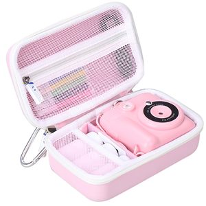 เคสกล้องยูนิคอร์นสีชมพูพร้อมซิปปิดและวัสดุ EVA ป้องกันแรงกระแทกสำหรับกล้องดิจิตอลสำหรับเด็ก - Product Image 3