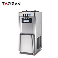 Sorbetière Crème glacée en acier inoxydable avec compresseur de marque machine à crème glacée super refroidissement services personnalisés
